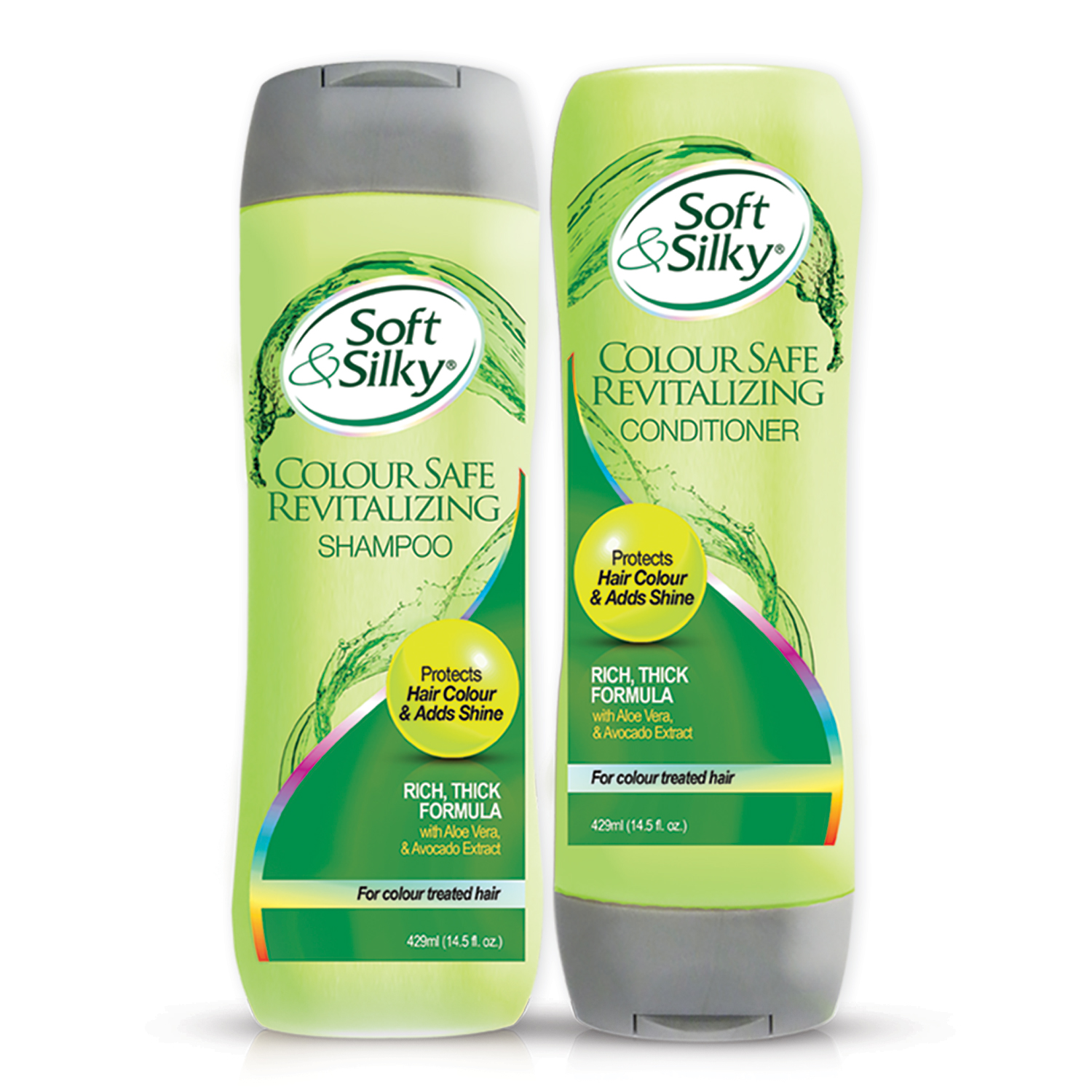 Soft and Silky Colour Safe Revitalizing Shampoo and Conditioner – Langston  Roach Industries Limited