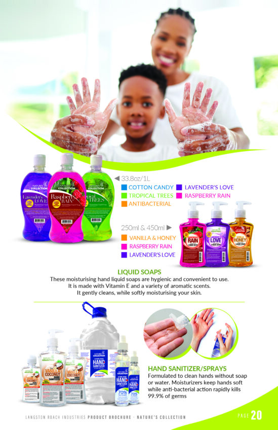 Liquid Soaps & Hand Sanitizers