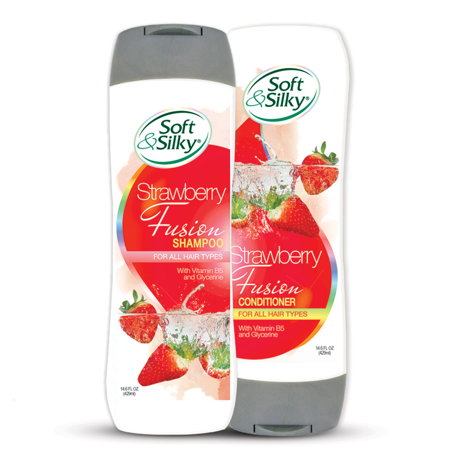 Soft and Silky Shampoo and Conditioner – Strawberry Fusion – Langston Roach  Industries Limited