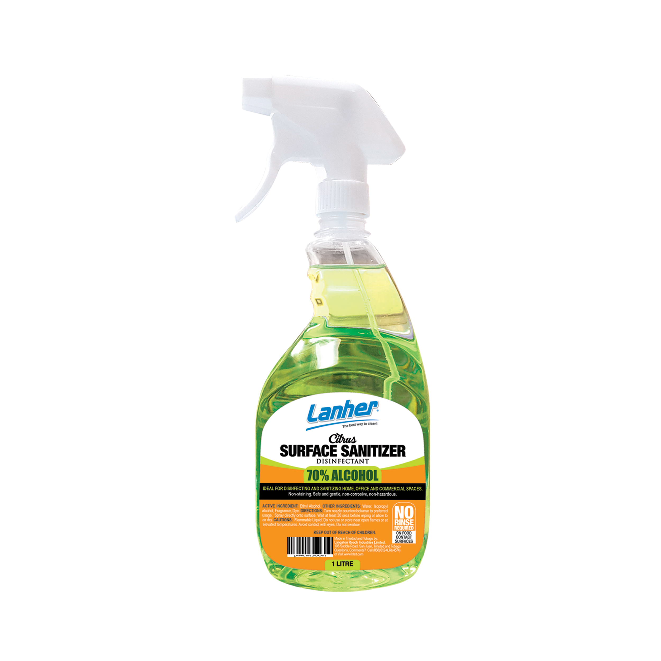 Lanher Food Surface Sanitizer – Citrus – Langston Roach Industries Limited